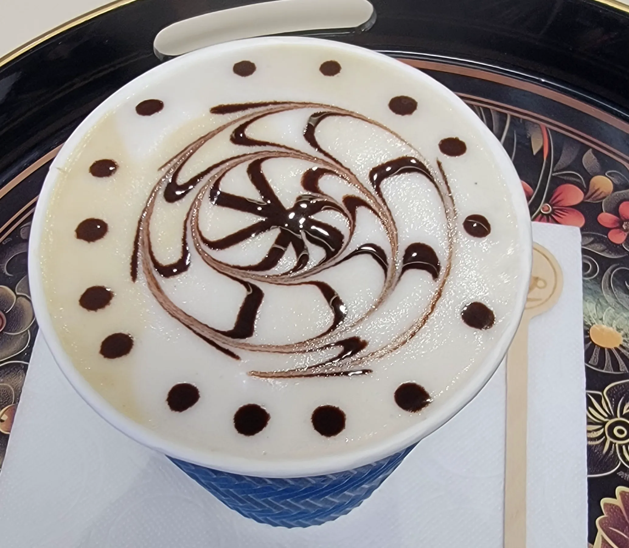 Latte art sacred geometry